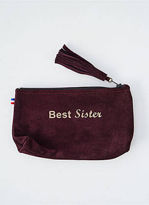 Porte-monnaie fermeture zippée violet LOULOU DE NANTES femme