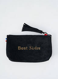 Porte-monnaie fermeture zippée noir LOULOU DE NANTES femme