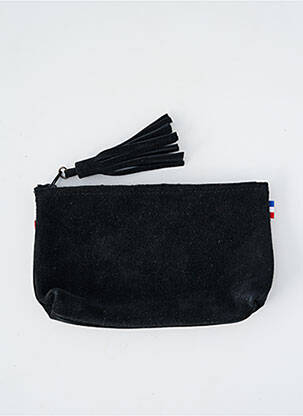 Porte-monnaie fermeture zippée noir LOULOU DE NANTES femme