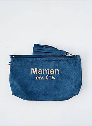 Porte-monnaie sérigraphie bleu LOULOU DE NANTES femme