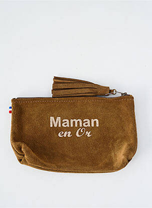 Porte-monnaie sérigraphie marron LOULOU DE NANTES femme