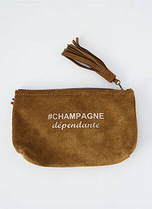 Porte-monnaie sérigraphie marron LOULOU DE NANTES femme