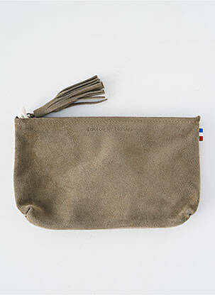 Porte-monnaie fermeture zippée vert LOULOU DE NANTES femme