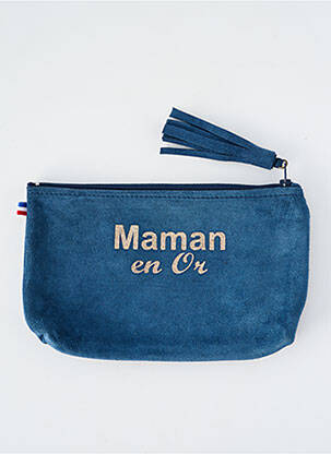 Porte-monnaie sérigraphie bleu LOULOU DE NANTES femme