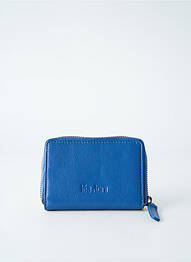 Porte-monnaie doublure textile bleu LEA.TONI femme