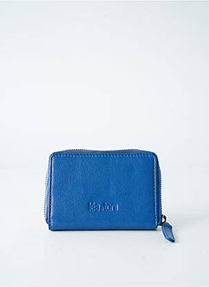Porte-monnaie doublure textile bleu LEA.TONI femme