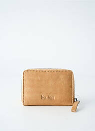 Porte-monnaie doublure textile beige LEA.TONI femme