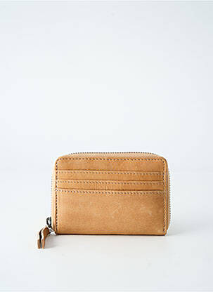 Porte-monnaie doublure textile beige LEA.TONI femme