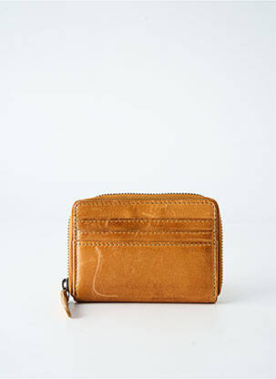 Porte-monnaie doublure textile marron LEA.TONI femme