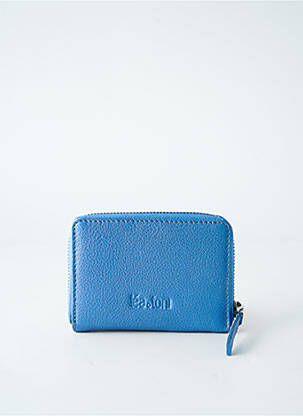 Porte-monnaie doublure textile bleu LEA.TONI femme