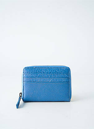 Porte-monnaie doublure textile bleu LEA.TONI femme