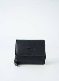 Portefeuille fermeture zippée noir LEA.TONI femme