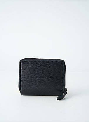 Portefeuille fermeture zippée noir LEA.TONI femme