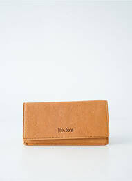 Portefeuille doublure textile marron LEA.TONI femme