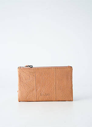 Portefeuille fermeture zippée marron LEA.TONI femme