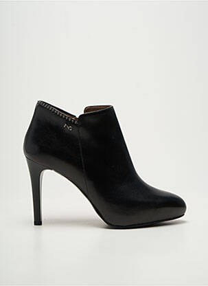 Bottines/boots tissage satiné talon de 7 à 9cm noir NERO GIARDINI femme
