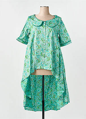 Tunique manches courtes col rond vert RHUM RAISIN femme