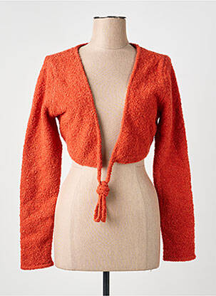 Gilet cache-cœur stretch orange RHUM RAISIN femme