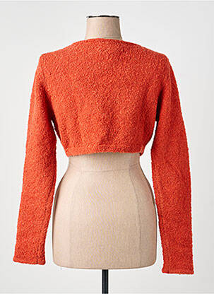 Gilet cache-cœur stretch orange RHUM RAISIN femme