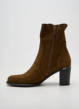 Bottines/boots talon bottier talon de 4 à 6cm vert ADIGE femme