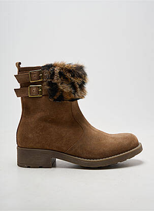 Bottines/boots talon bas talon plat jusqu'à 3cm marron REQINS femme