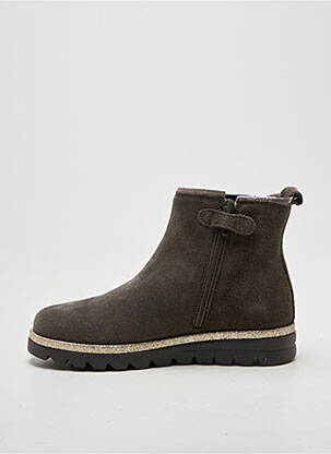 Bottines/boots tissage tissage pailleté bout rond vert REQINS fille