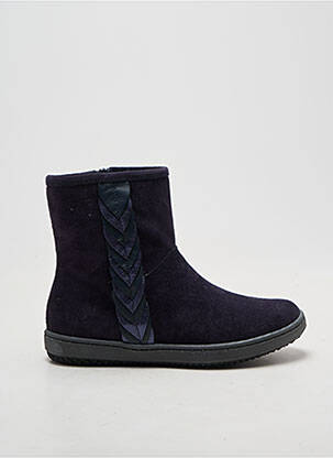 Bottines/boots bout rond bout rond bleu REQINS fille