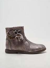 Bottines/boots tissage satiné chiquet argent GBB fille