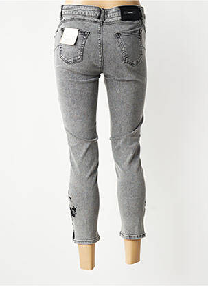 Jeans coupe slim poches gris FRACOMINA femme