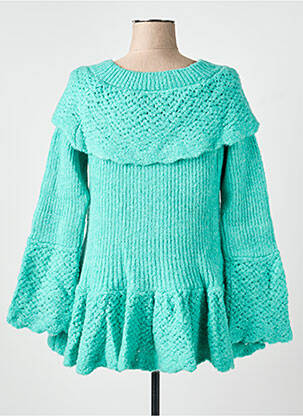 Pull coupe cintrée manches longues bleu RHUM RAISIN femme