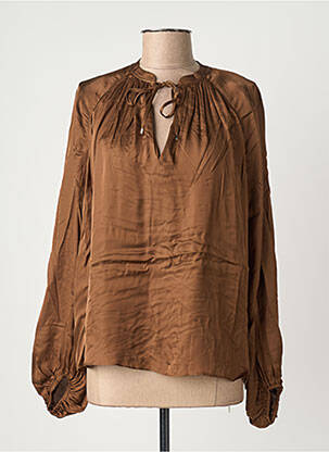 Blouse manches longues manches longues marron MOS MOSH femme