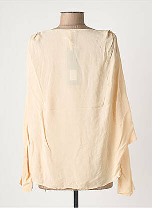Blouse col rond manches longues beige FRACOMINA femme