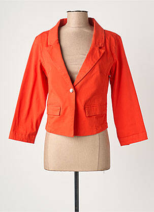 Blazer coupe cintrée orange FRACOMINA femme