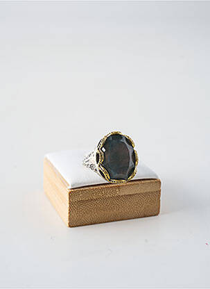 Bague ornement pierre bleu CANYON femme
