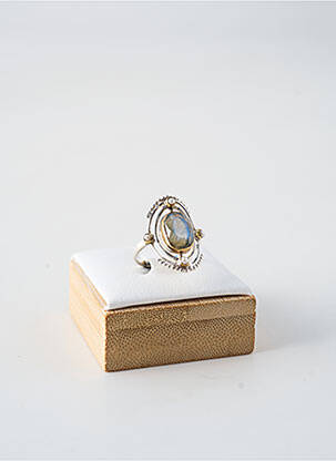 Bague ornement pierre gris CANYON femme