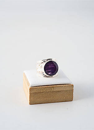 Bague ornement pierre violet CANYON femme