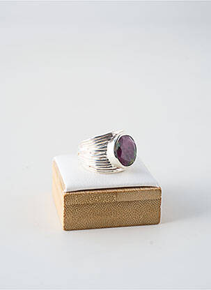 Bague ornement pierre violet fonce CANYON femme
