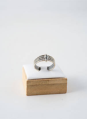 Bague matériaux argent gris CANYON femme