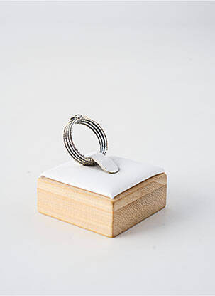 Bague matériaux argent gris CANYON femme