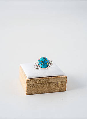 Bague ornement pierre bleu CANYON femme