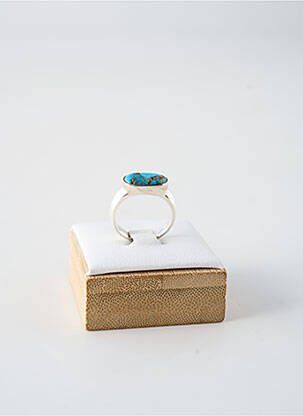 Bague ornement pierre bleu CANYON femme