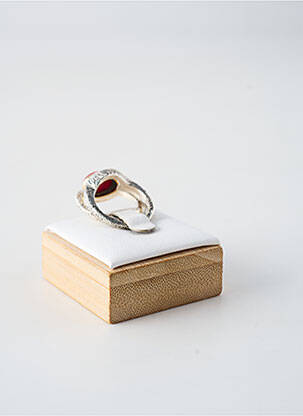 Bague ornement pierre rouge CANYON femme