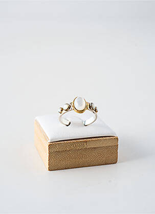 Bague ornement pierre blanc CANYON femme