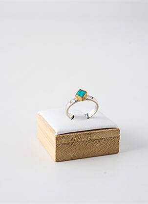 Bague ornement pierre bleu CANYON femme