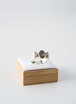 Bague ornement pierre bleu CANYON femme