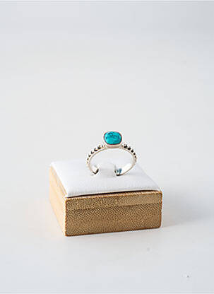 Bague ornement pierre bleu CANYON femme