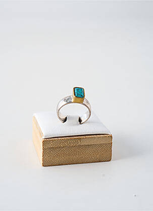 Bague ornement pierre bleu CANYON femme