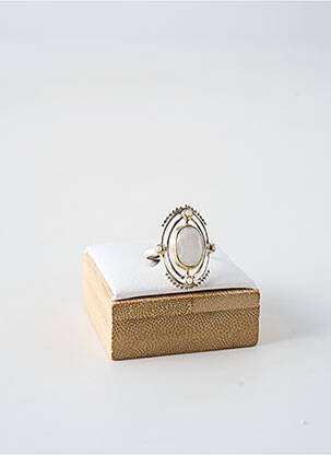Bague ornement pierre blanc CANYON femme