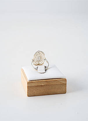 Bague ornement pierre blanc CANYON femme