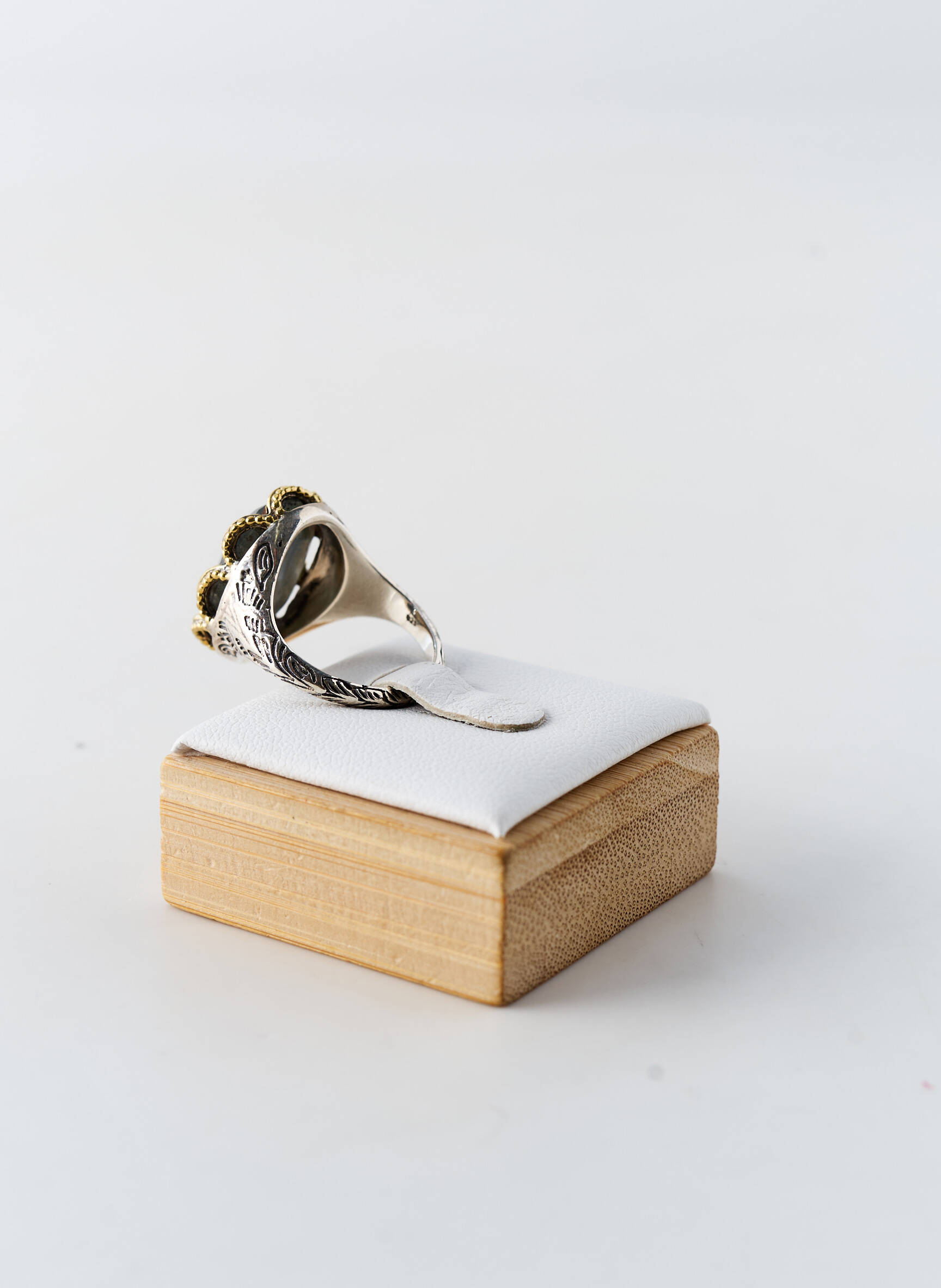 Bague ornement pierre bleu CANYON femme
